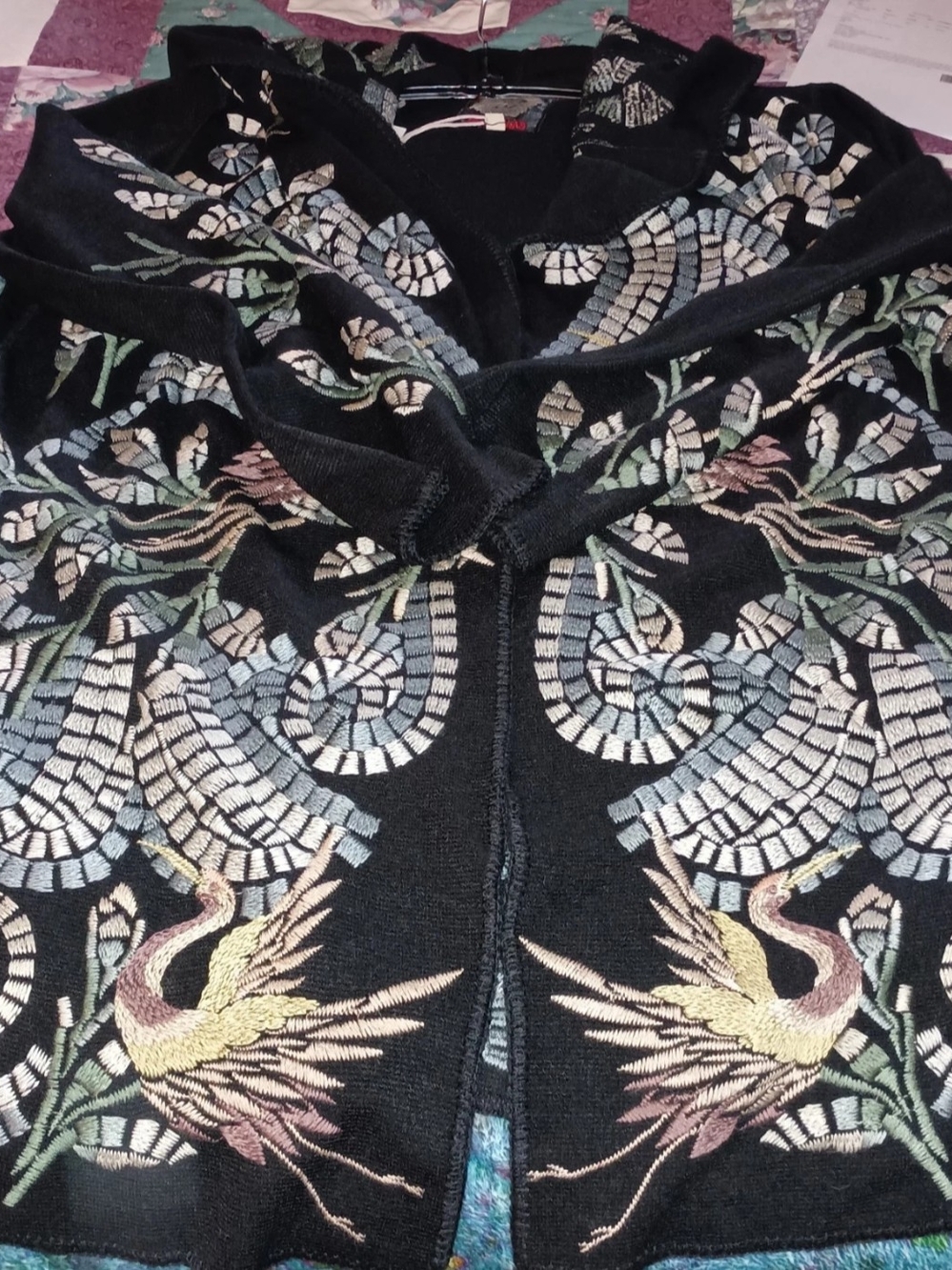 New Sz L Johnny Was Biya Ruth Embroidered Cardigan - Picture 2 of 11